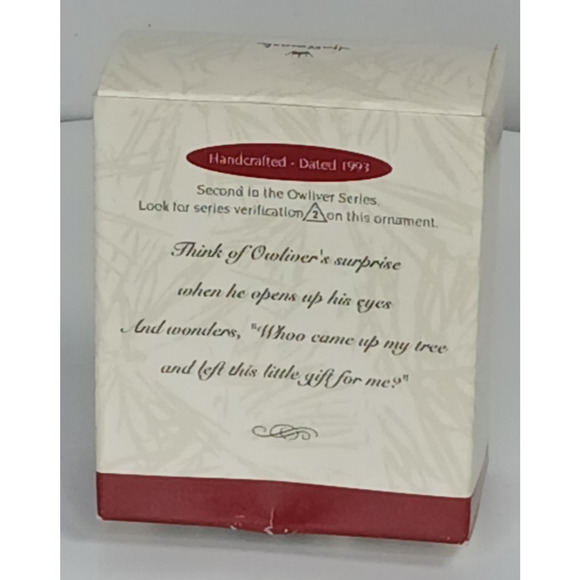 Hallmark Keepsake Christmas Ornament 1993 Owliver 2nd in Series - Picture 3 of 10